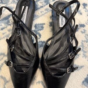 Steve Madden Black Multi-Strap Heels